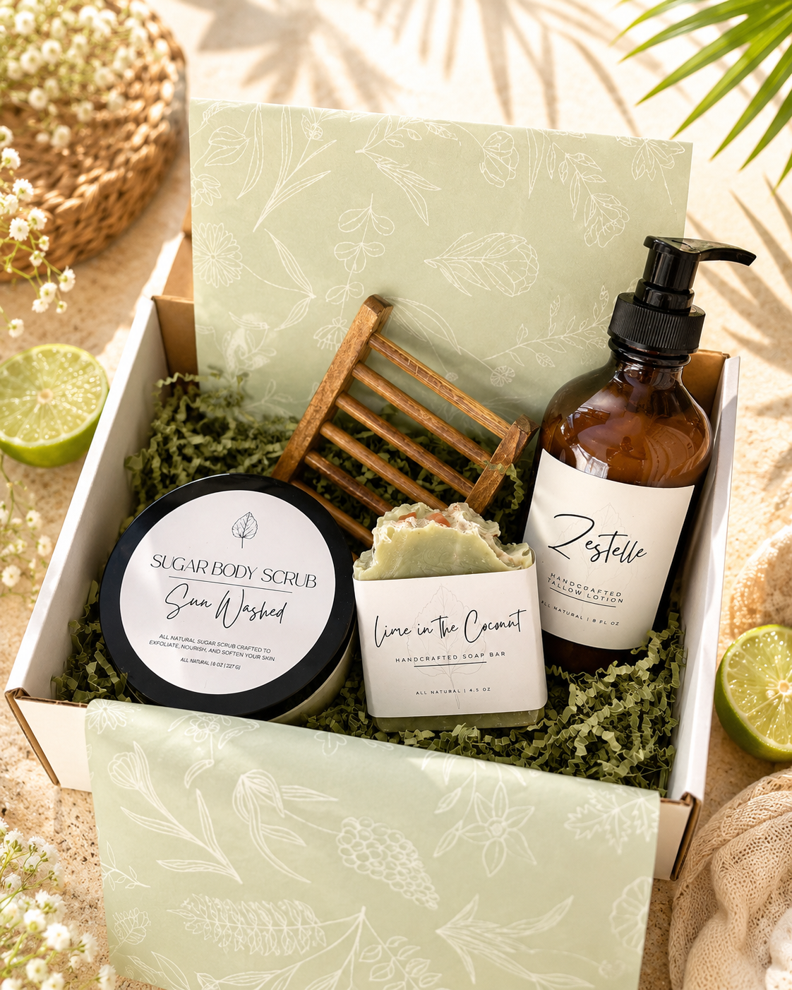 Tropical Escape Gift Bundle Birch and Bridle Soap Bar