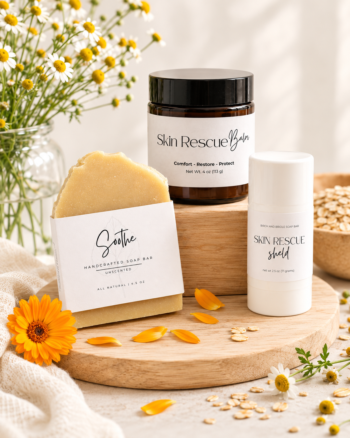 Skin Rescue Bundle Birch and Bridle Soap Bar