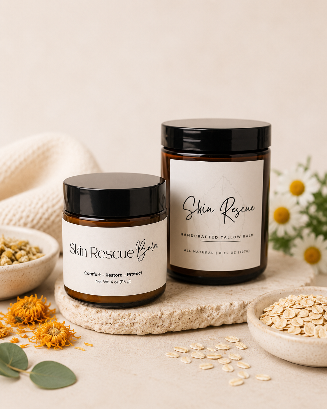 Skin Rescue Balm Birch and Bridle Soap Bar