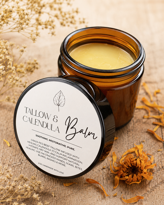 Tallow & Calendula Balm Birch and Bridle Soap Bar